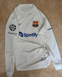 PRE ORDER  2023-2024 FC Barcelona Away Shirt Raphael Dias Raphinha Player Issue Kitroom Long Sleeve Champions Mint Size M (Fitted)