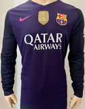 2016-2017 FC Barcelona Away Shirt Long Sleeve La Liga Ronaldinho