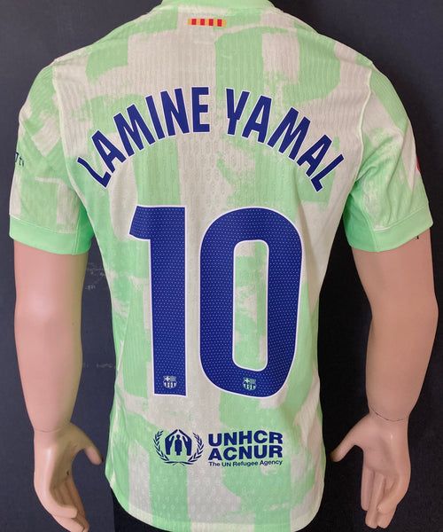 2025-2026 FC Barcelona Fifth Shirt Lamine Yamal Player Issue Authentic Mint Size S