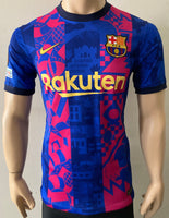 2021-2022 FC Barcelona Third Shirt Pedri Europa League Mint Condition Size S