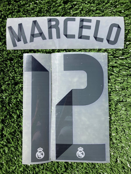 2014 - 2015 Real Madrid Set Name Marcelo 12 Home Player Issue SportingiD