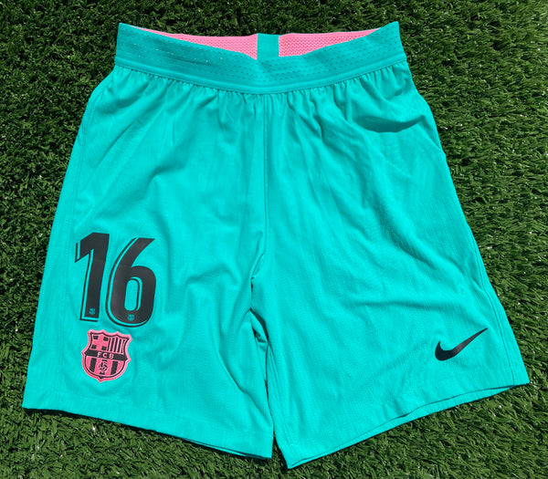 2020 - 2021 Barcelona FC Short Third Pedri 16 Liga Player Issue Kitroom Size M