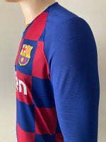 2019-2020 FC Barcelona Long Sleeve Home Shirt Kitroom Player Issue Mint Condition Size L