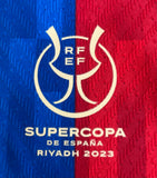 2022-2023 FC Barcelona Home Shirt Ferran Torres Player issue Kitroom Supercup Long Sleeve Mint Size M (Fitted)