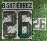 2026-2027 Mexico National Team Away Name Set and Number Brian Gutierrez Player Issue Canton Merchandising