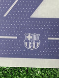 2025-2026 FC Barcelona Third Name Set and Number Frenkie de Jong Player Issue Champions and Cup Textprint Adult Size