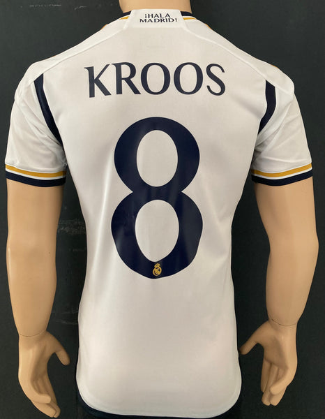 2023-2024 Real Madrid CF Home Shirt Kroos Final Wembley Champions MDT New BNWT Multiple Sizes