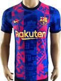 2021-2022 FC Barcelona Third Shirt Player Issue Authentic European Competition Pre Owned Size S