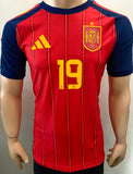 2026 Spain National Team Home Shirt Lamine Yamal Player Issue Authentic Size L