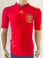 2010 Spain Home Shirt Player Issue Techfit World Cup Champions Size L (Very Fitted)