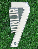 2026-2027 Real Madrid CF Vini Jr Away Name set and Number Champions League and Cup Avery Dennison