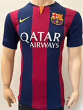 2014-2015 FC Barcelona Home Shirt Pedro Rodríguez Champions Pre Owned Size S
