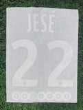 2016 - 2017 Paris Saint-Germain PSG Set name Jesé 22 Home Monblason