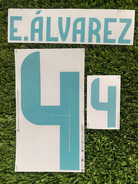 2024 Copa América Edson Álvarez 4 Mexico National Team Away Name Set and Number DekoGraphics Adult Size