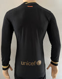 2020-2021 FC Barcelona Away Shirt Player Issue Kitroom Long Sleeve Champions BNWOT size M (Fitted)