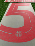 2024-2025 FC Barcelona Iñigo Martinez Away Name Set and Number Player Issue Champions and Cup Textprint