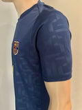 2024-2025 FC Barcelona Home Pre Match Training Player Issue Kitroom 125 Anniversary Worn and Washed Size L