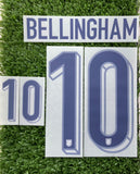 2024 EURO Bellingham 10 England National Team Home Name Set and Number Sporting iD Adult Size