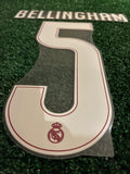 2026-2027 Real Madrid CF Third Name Set and Number Jude Bellingham Cup and Champions Avery Dennison