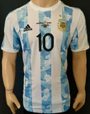 2020-2021 Argentina National Team Home Shirt Player Issue Kitroom Lionel Messi Copa America Final MDT New BNWT Size 6