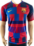 2018-2019 FC Barcelona Mash-Up Shirt Player Issue Authentic Special Edition 20 Years Pre Owned Size L