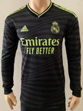 2022-2023 Real Madrid Long Sleeve Third Shirt Player Issue BNWT Multiple Sizes