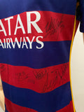 2015-2016 FC Barcelona Home Shirt Sergi Roberto Player Issue Kitroom Signed La Liga M