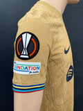 2022-2023 FC Barcelona Away Shirt Lewandowski Europa League Kitroom Player Issue Mint Condition Size L