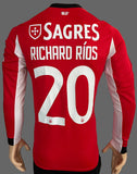 2025-2026 SL Benfica Home Shirt Richard Rios Long Sleeve Champions Version New BNWT Size M