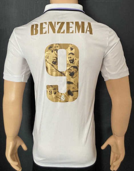 2022-2023 Real Madrid CF Home Shirt Benzema Golden Ball Special Edition BNWT Multiple Sizes
