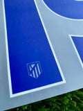 2025-2026 Atlético de Madrid Home Name Set and Number Julián Álvarez Champions and Cup Textprint