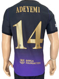 2026-2027 FC Barcelona Away Shirt Karim Adeyemi Player Issue Authentic Champions New BNWT Size M No Kueski No Aplazo