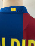 2007 - 2008 Barcelona Home Shirt Ronaldinho 50 Camp Nou anniversary (M)