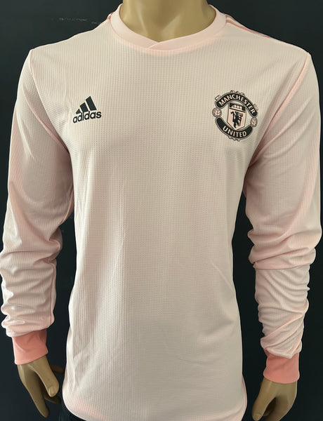 2018-2019 Manchester United Away Shirt Player Issue Kitroom Long Sleeve Sponsorless Size 10 (XL) New BNWOT