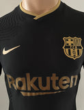 2020-2021 FC Barcelona Away Shirt Player Issue Kitroom Long Sleeve Champions BNWOT size M (Fitted)