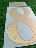 2026-2027 FC Barcelona Pedri Gonzalez Away Name set and Number Champions League and Cup Textprint