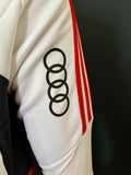 2022-2023 FC Bayern Munich Away Drill Training Top White Condivo with Sponsors New BNWT Size M