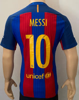 2016-2017 FC Barcelona Home Shirt Messi Player Issue Kitroom La Liga Size L