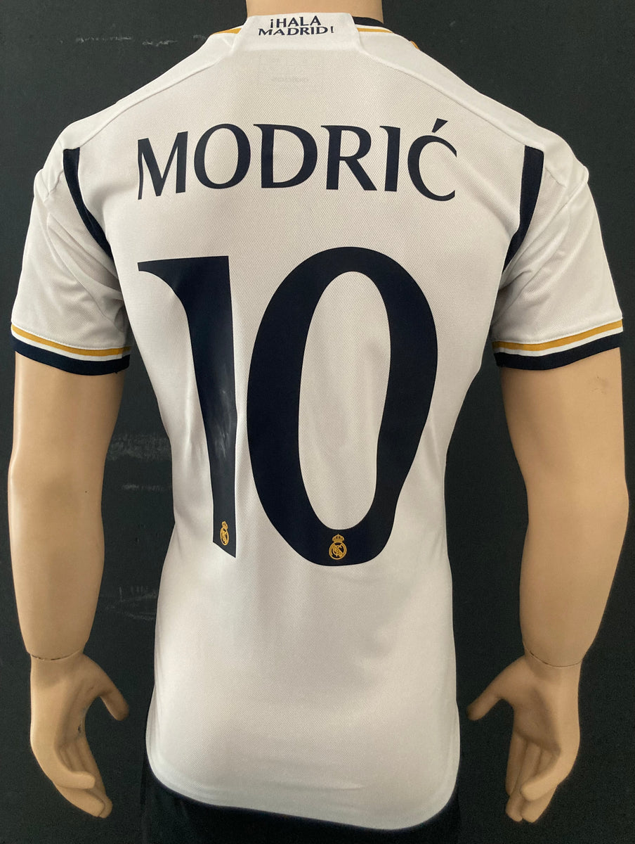 2023-2024 Real Madrid CF Luka Modric Shirt Home Final Wembley Adult Si ...