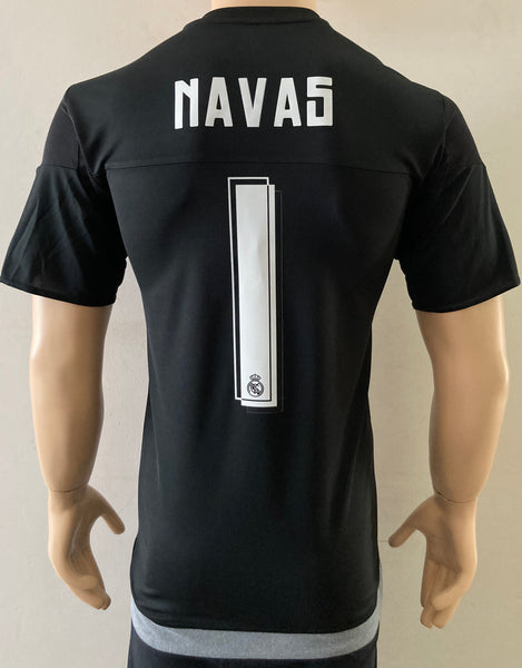 2015-2016 Real Madrid Goalkeeper Shirt Kitroom Player Issue Navas Champions League Final Mint condition Size 6