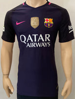 2016 FC Barcelona Away Shirt Player Issue Kitroom Messi La Liga WCC FIFA 2015 Size L