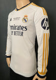 2023-2024 Real Madrid CF Long Sleeve Home Shirt Bellingham Champions League Final BNWT Multiple Sizes