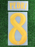 2026-2027 FC Barcelona Pedri Gonzalez Home Name set and Number Champions League and Cup Textprint