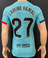 2023-2024 FC Barcelona Third Shirt Lamine Yamal La Liga Kitroom Player Issue Mint Condition Size M