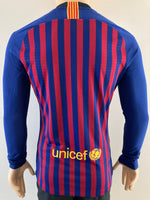2018-2019 FC Barcelona Home Long Sleeve Shirt Player Issue Kitroom New BNWT Size M