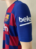2019-2020 FC Barcelona Home Shirt Messi La Liga Kitroom Player Issue Mint condition Size L Modified