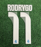 2025-2026 Real Madrid CF Third Name Set and Number Rodrygo Goes Player issue Champions and Cup Avery Dennison