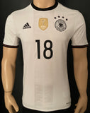 2016 Germany National Team Home Shirt Kroos Pre Owned Size S