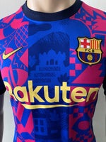 2021-2022 FC Barcelona Third Shirt Pedri Europa League Mint Condition Size S