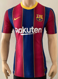 2020-2021 FC Barcelona Home Shirt Champions League Kitroom Player Issue BNWT New Size M